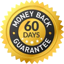 60 days money-back guarantee seal